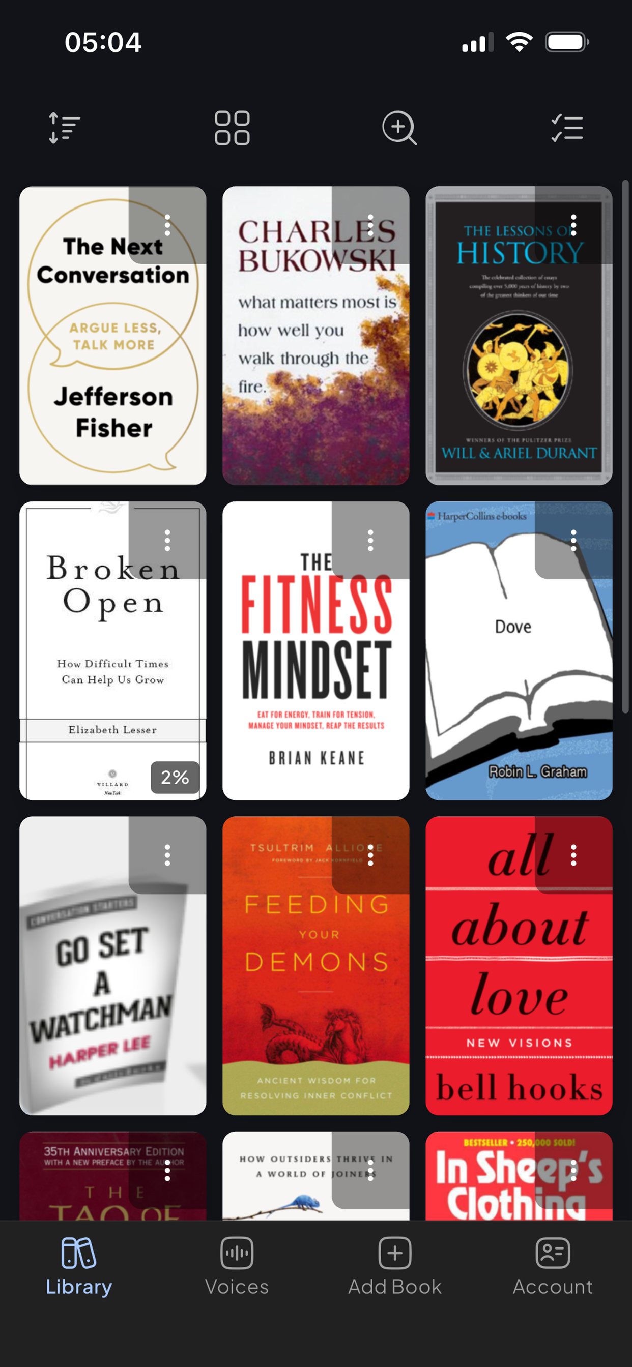 Narratr library — every ebook you own, now an audiobook